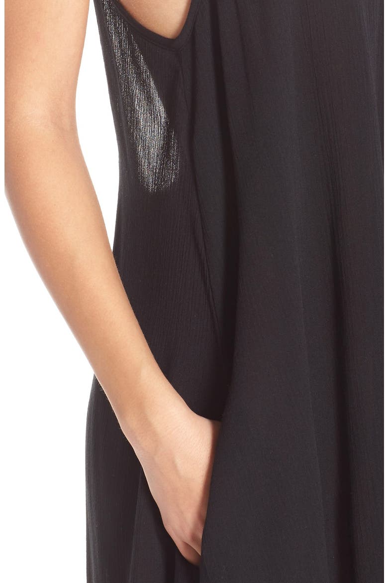 Cover-Up Slipdress, Alternate, color, BLACK