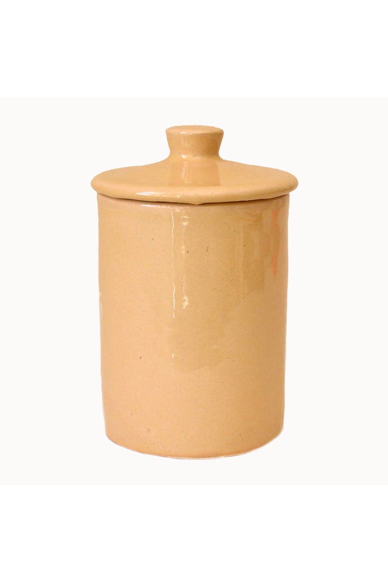 Handcrafted Ceramic Canister, Main, color, Sand - Small