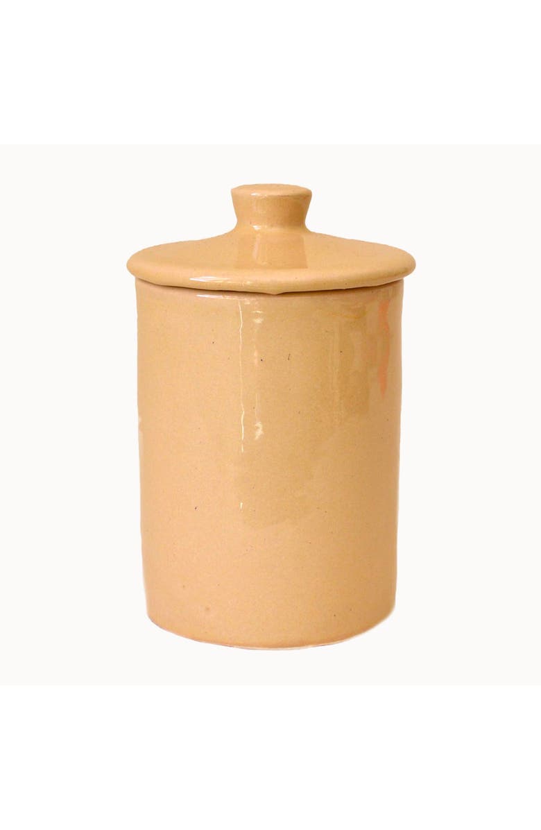 Apartment F Handcrafted Ceramic Canister, Main, color, Sand - Small
