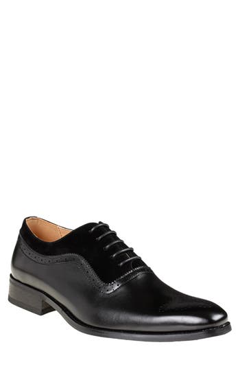 Gino Vitale Wingtip Oxford In Black