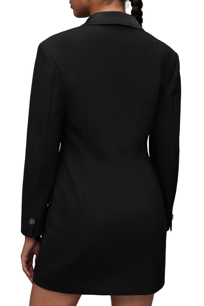 Erykah Blazer Dress, Alternate, color, BLACK