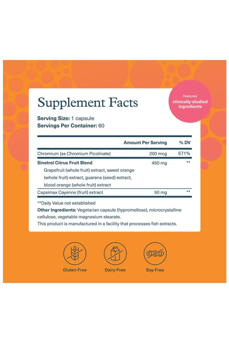 Daily Fat Burner Metabolism Support Supplement 60 Vegetarian Capsules, Alternate, color, None