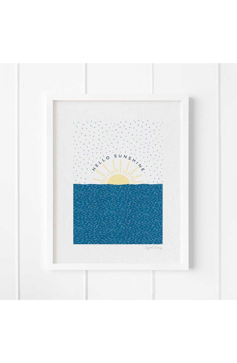 Ramus & Co Hello Sunshine Framed Museum Quality 8" x 10" Art Print, Main, color, Multicolored