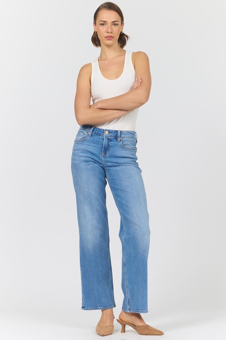 Taylor Mid Rise Straight Leg Jeans, Alternate, color, Noble City