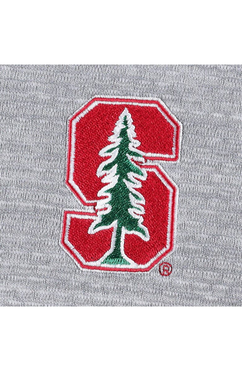 vineyard vines Men's Vineyard Vines Gray Stanford Cardinal Sankaty Quarter-Zip Sweatshirt, Alternate, color, 