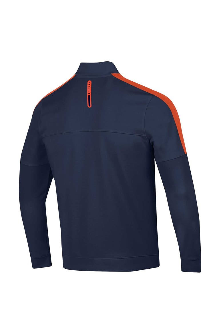 Men's Under Armour Navy Auburn Tigers Motivate Half-Zip Jacket, Alternate, color, Navy