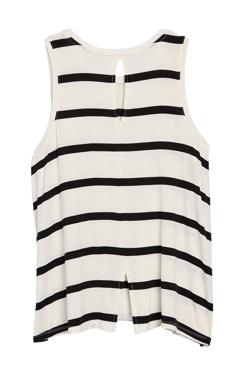 Halogen<sup>®</sup> Crew Neck Keyhole Tank Top, Alternate, color, 