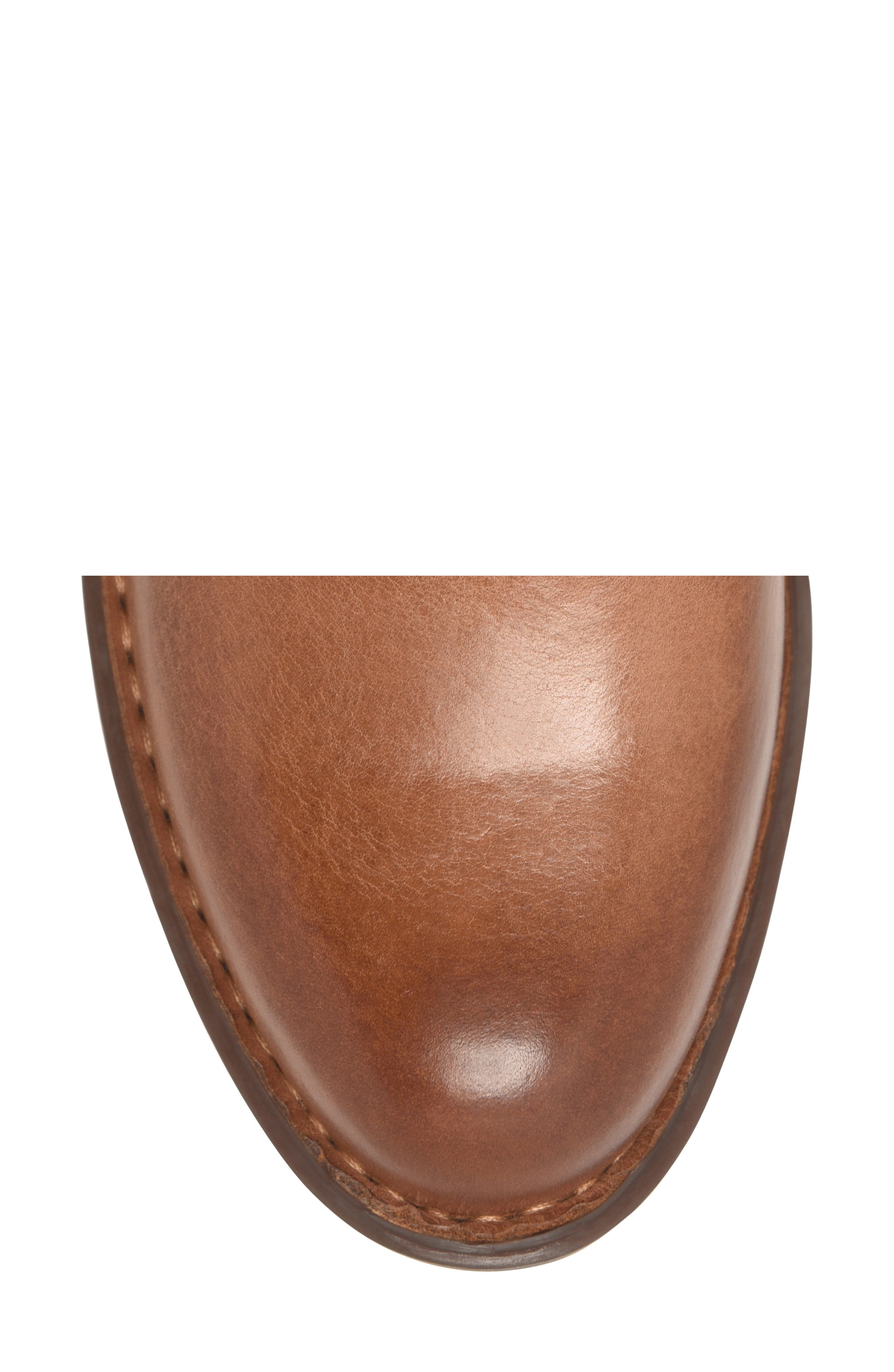 Kendyl Leather Bootie, Alternate, color, BROWN LEATHER