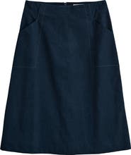 Seasalt Cornwall Forest View Organic Cotton Corduroy A-Line Skirt