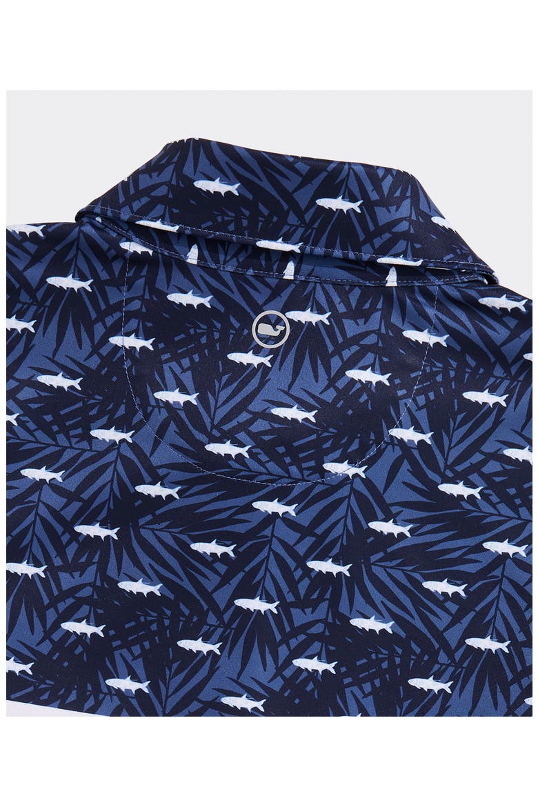 Kids' USA Fish & Palms UPF 50+ Polo, Alternate, color, USA FISH AND PALM