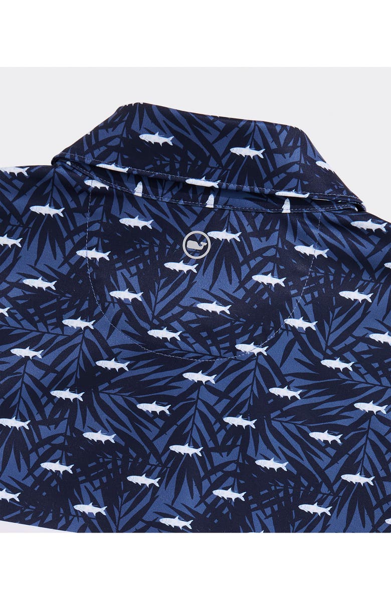 vineyard vines Kids' USA Fish & Palms UPF 50+ Polo, Alternate, color, Usa Fish And Palm