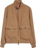 ISAIA Barracuta Linen Bomber Jacket