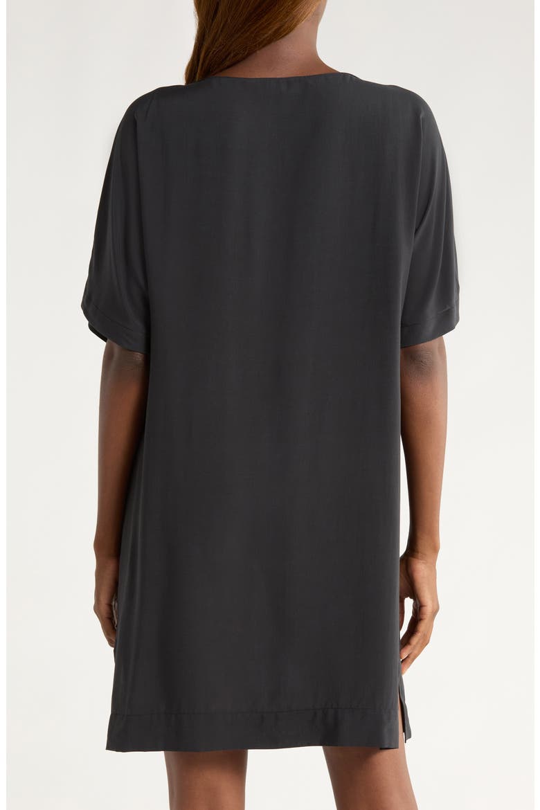 Sleek Sleep Shirt, Alternate, color, BLACK