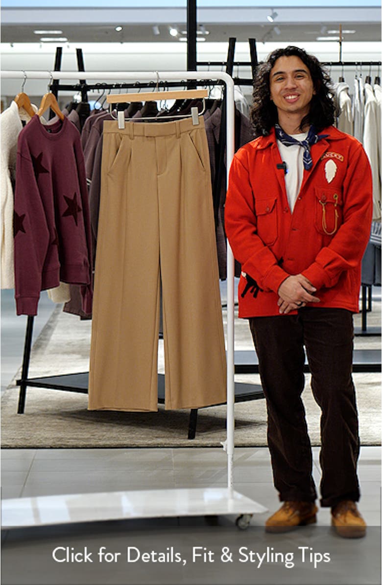 Relaxed Waist Wide Leg Trousers, sales video thumbnail