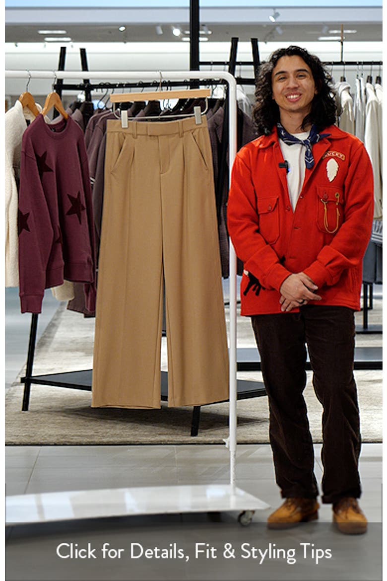 Relaxed Waist Wide Leg Trousers video