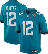 Nike Men's Nike Travis Hunter Teal Jacksonville Jaguars 2025 NFL Draft First Round Pick Game Jersey