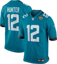 Nike Men's Nike Travis Hunter Teal Jacksonville Jaguars 2025 NFL Draft First Round Pick Game Jersey