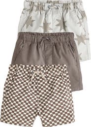 NEXT Kids' Set of 3 Assorted Cotton Shorts