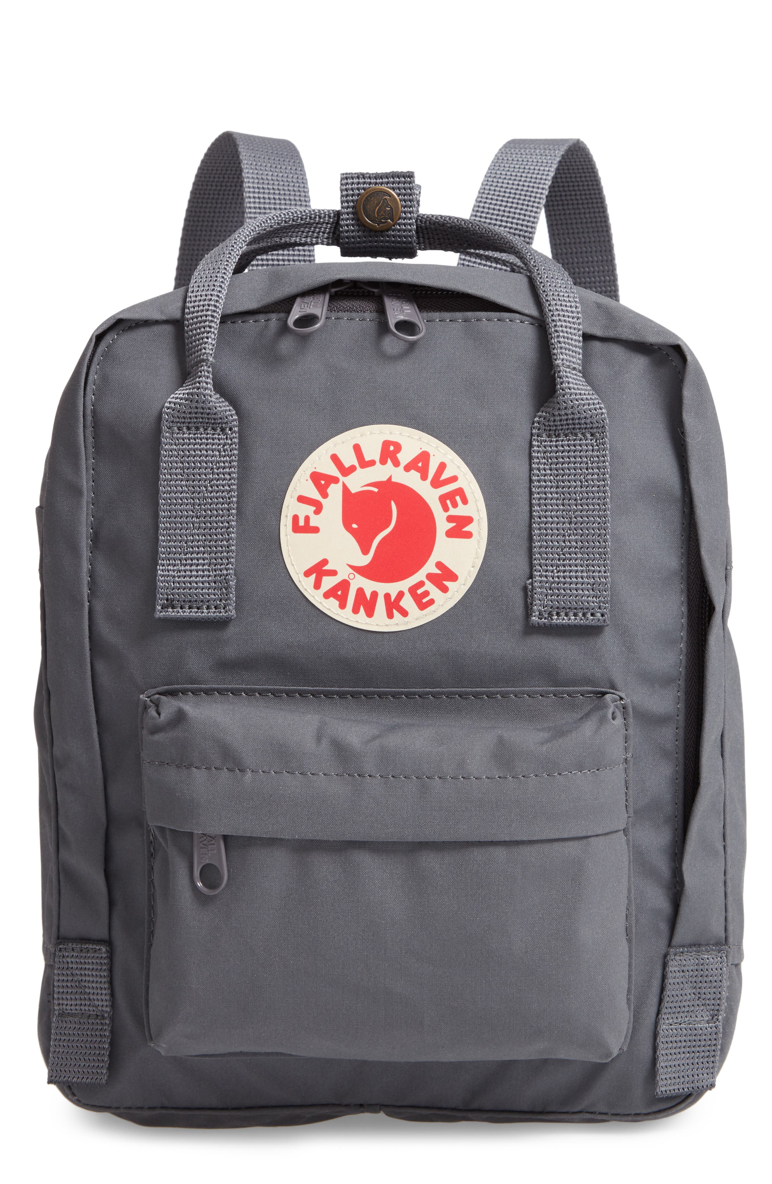 fjllrven mini fog striped Kanken Rainbow Backpack - Compact Everyday Carry, Durable Vinylon Fabric - Travel, Black-Rainbow Pattern, One Size The shoulder straps are adjustable Fjallraven Kanken Fog Striped Fjallraven