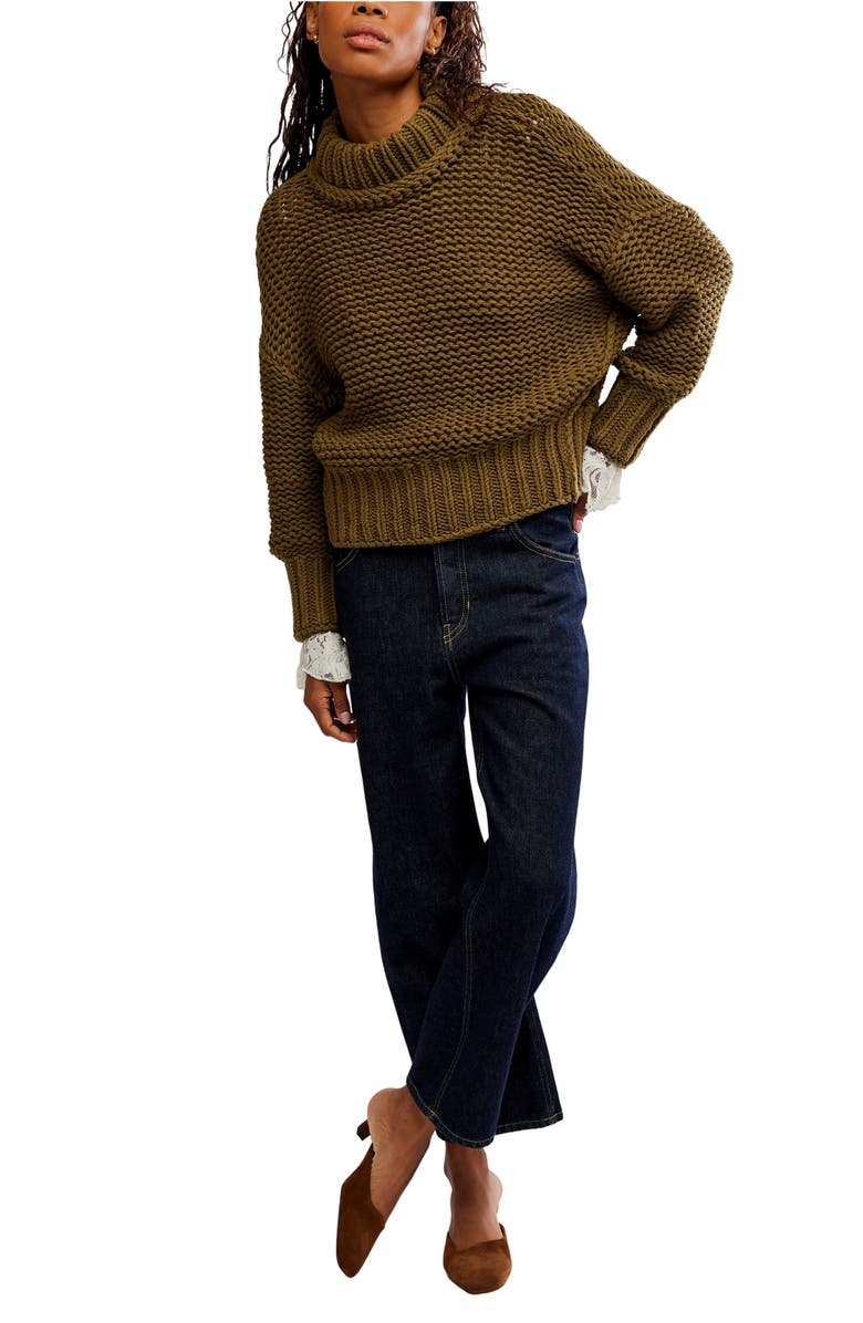 Free People My Only Sunshine Sweater, Alternate, color, Oregano