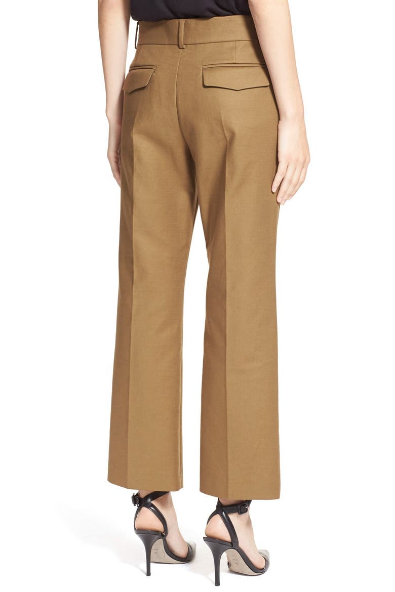 Buckled Tab Crop Bootcut Pants, Alternate, color, TERRAIN
