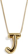 BaubleBar Bubble Initial Pendant Necklace
