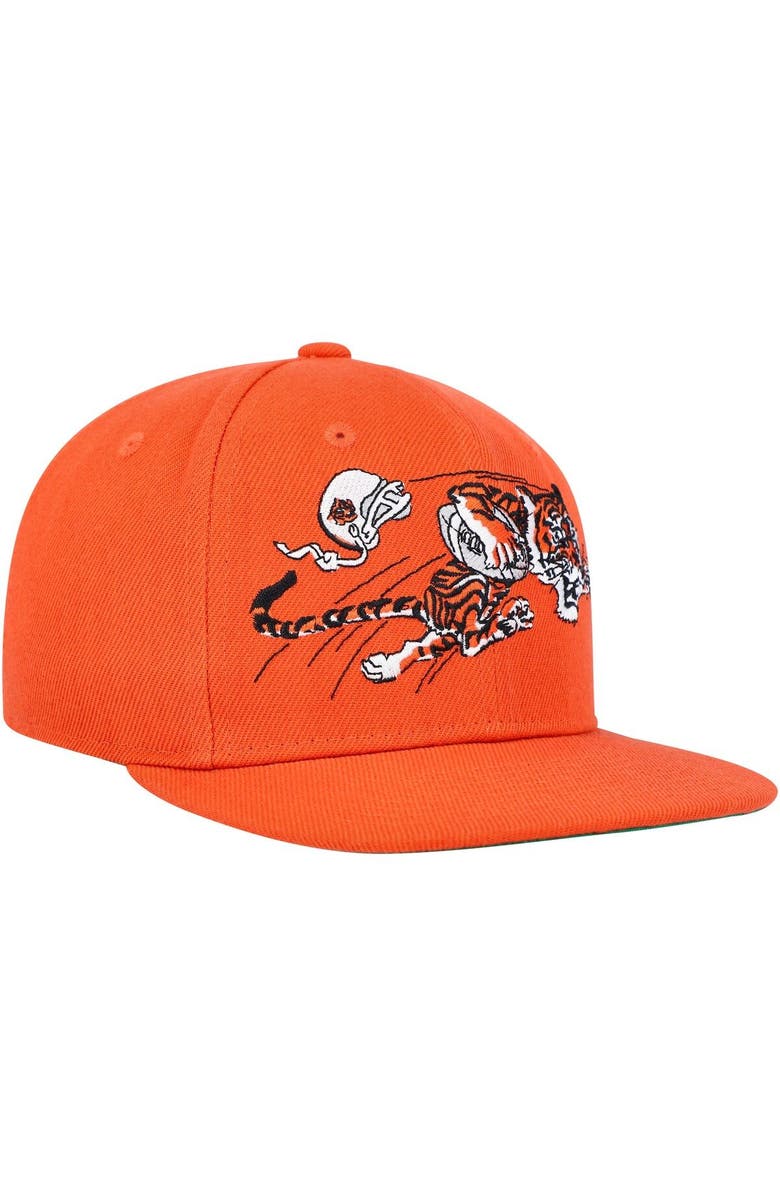 Mitchell & Ness Youth Mitchell & Ness Orange Cincinnati Bengals Gridiron Classics Ground Snapback Hat, Alternate, color,