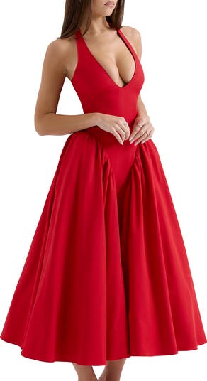 Marilyn Halter Midi Dress