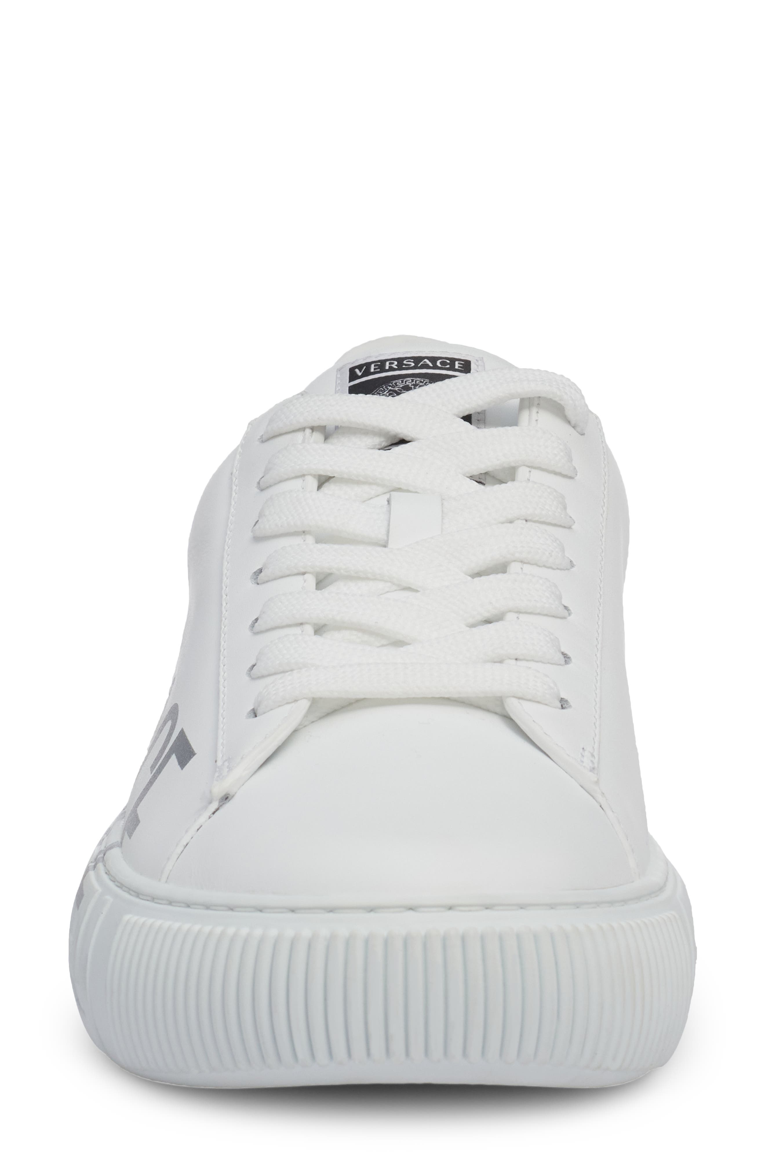 Versace La Greca Logo Low Top Sneaker, Alternate, color, 
