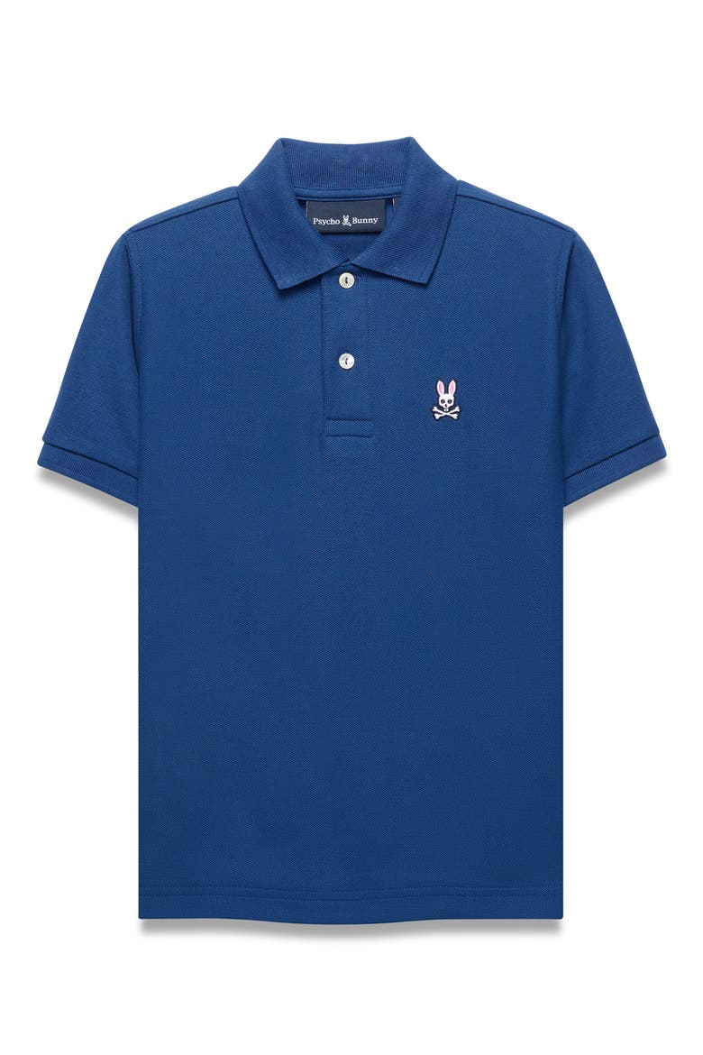 Kids' Cotton Piqué Polo, Main, color, NAVY PEONY