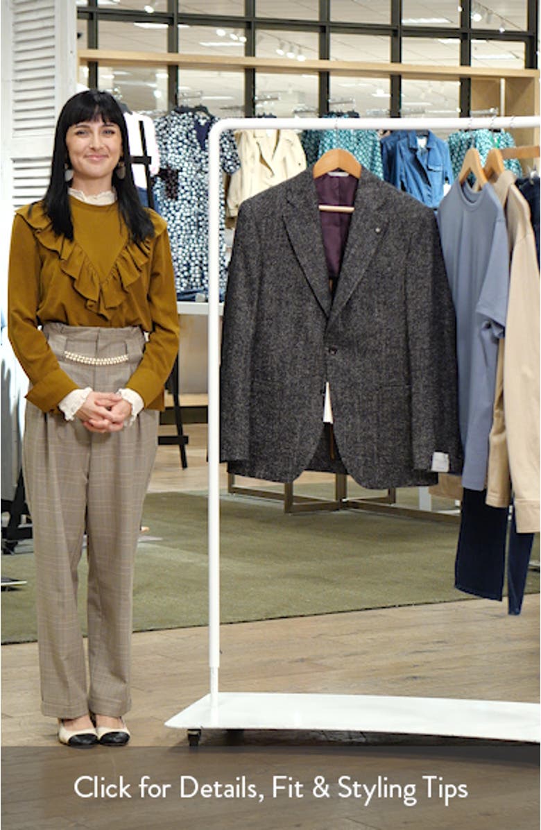 Myles Unconstructed Wool & Alpaca Blend Herringbone Sport Coat, sales video thumbnail