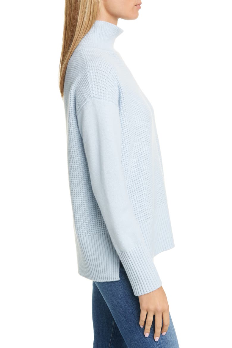 Cashmere Tunic Sweater, Alternate, color, BLUE SKYWAY