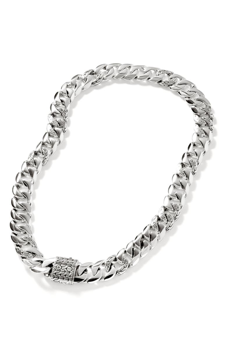 John Hardy Classic Chain Curb Chain Necklace, Alternate, color, Silver