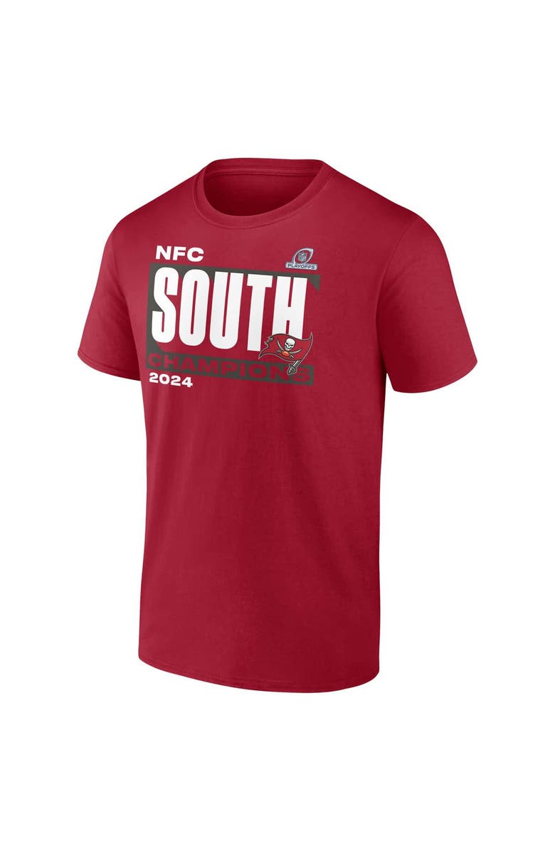 FANATICS Men's Fanatics  Red Tampa Bay Buccaneers 2024 NFC South Division Champions Conquer T-Shirt, Alternate, color, 