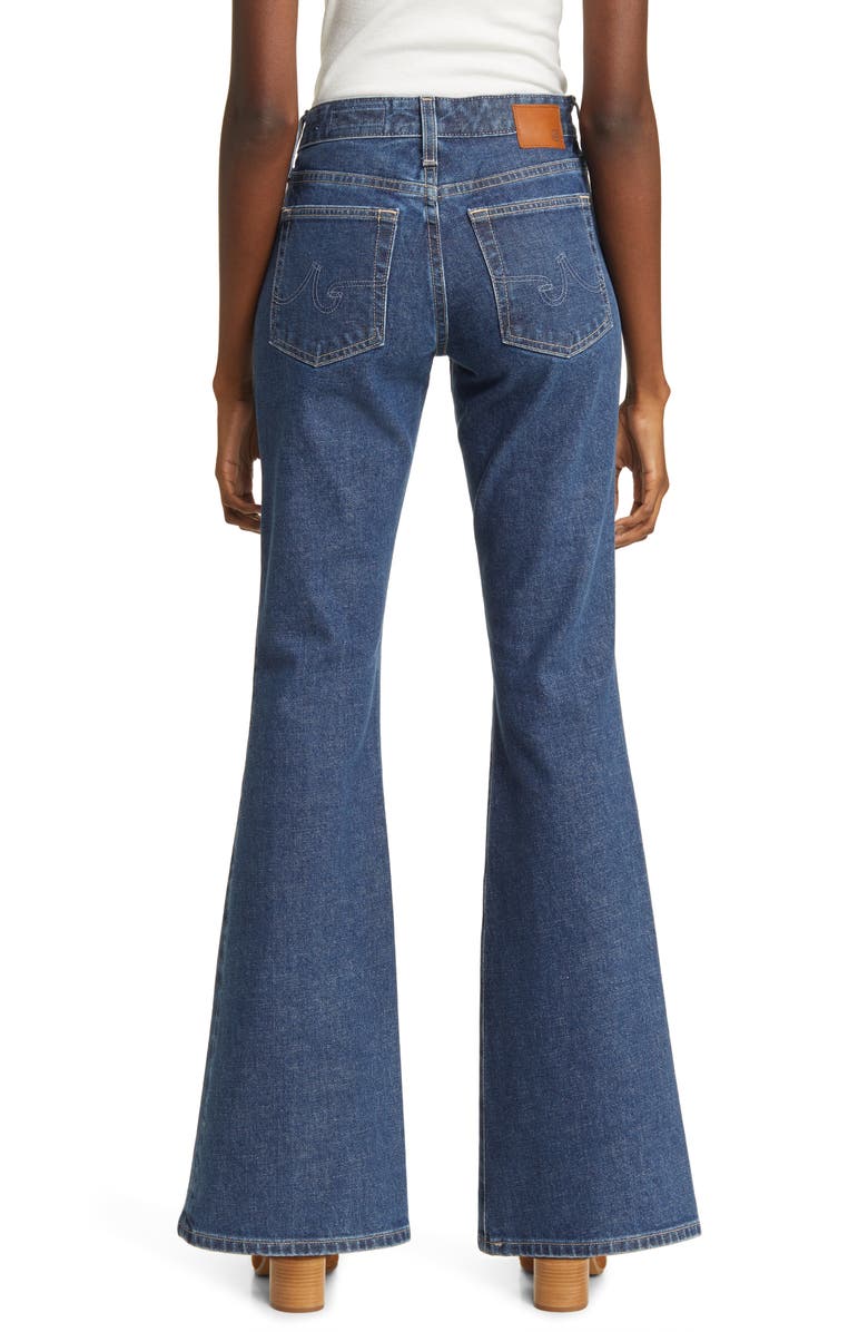 AG Angeline Mid Rise Flare Jeans, Alternate, color, Lake Blue