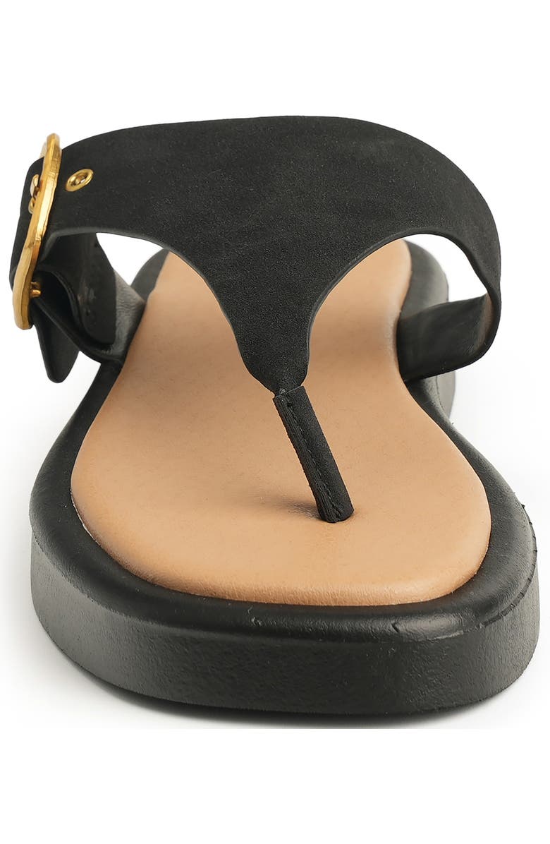 NEW YORK AND COMPANY Jett Platform Wedge Flip Flop, Alternate, color, Black