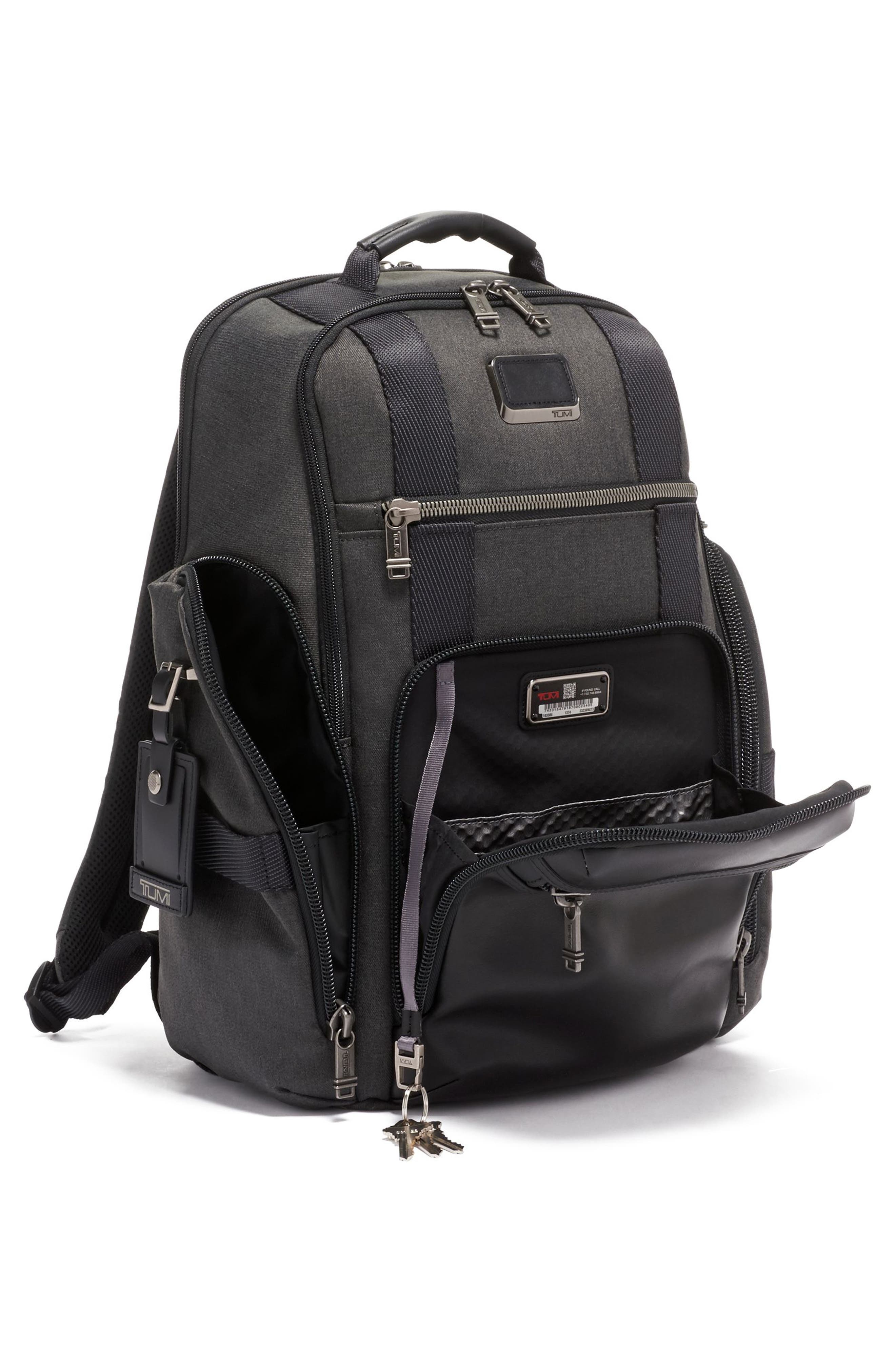 TUMI Alpha Bravo Sheppard Deluxe Water Resistant 15-Inch Backpack, Alternate, color, 