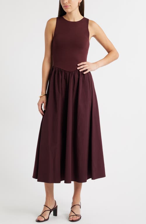 Open Edit Pia Slingback Sandal In Burgundy