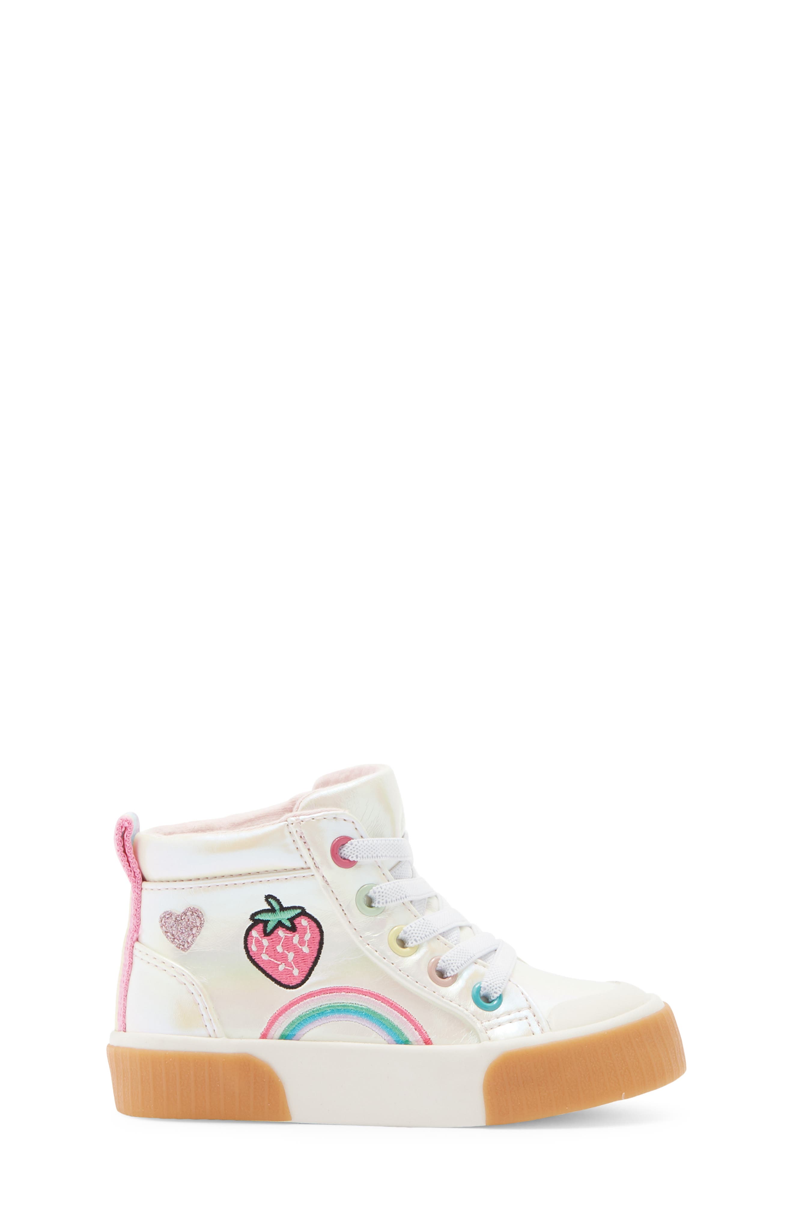 Harper Canyon Kids' Sutton Fruit Sneaker, Alternate, color, White Pearl