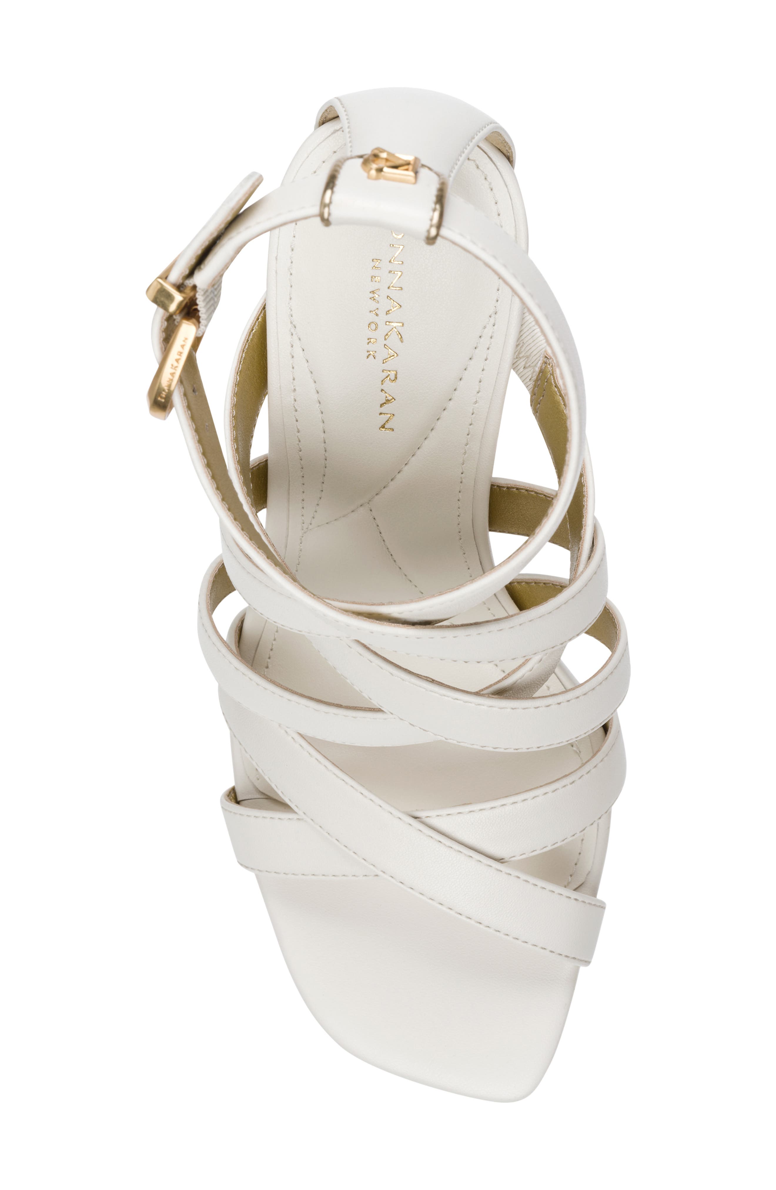 Donna Karan New York Briarrose Ankle Strap Sandal, Alternate, color, Ivory