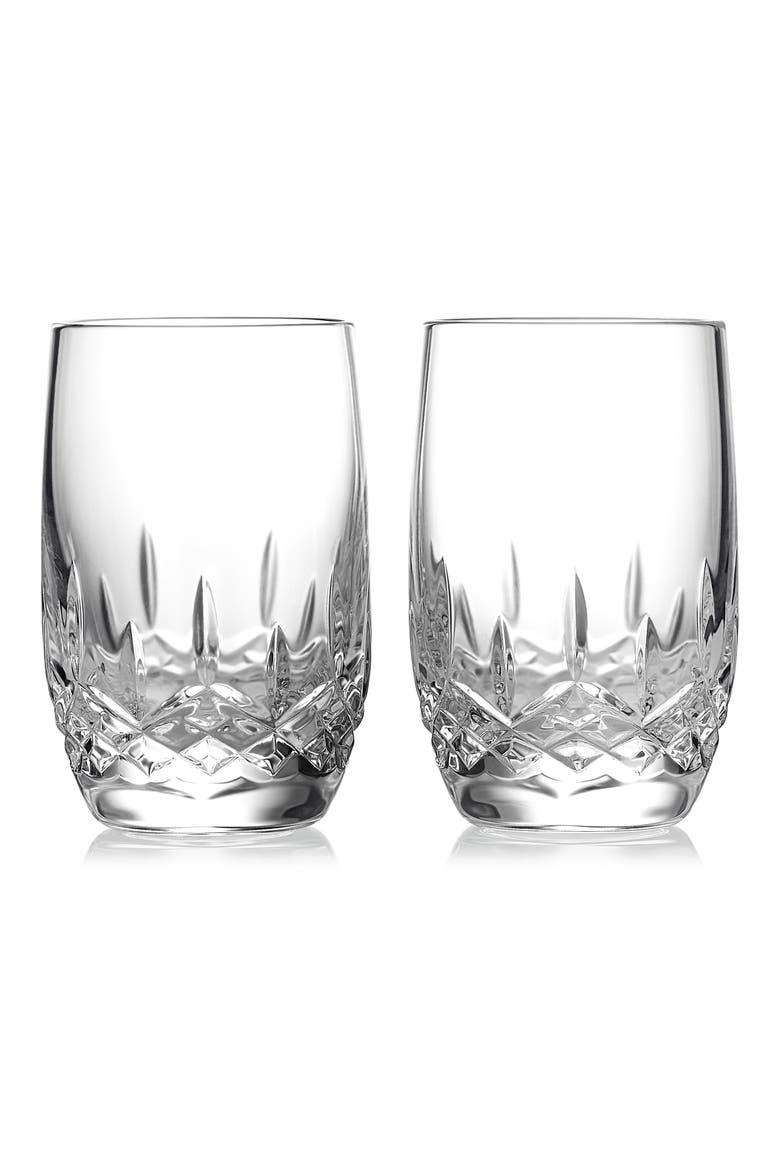 Lismore Essence Set of 2 Lead Crystal Shot Glasses, Main, color, NO COLOR