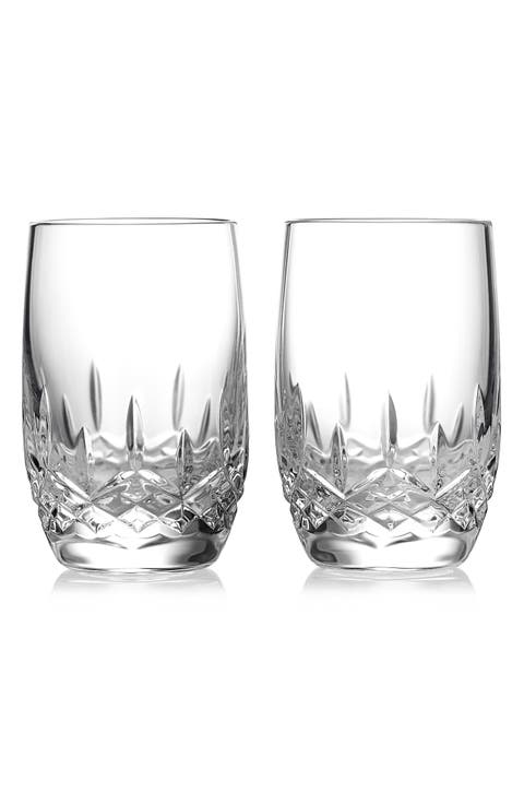 Lismore Essence Set of 2 Lead Crystal Shot Glasses