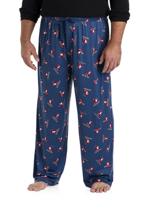 Big & Tall Santa Printed Lounge Pants