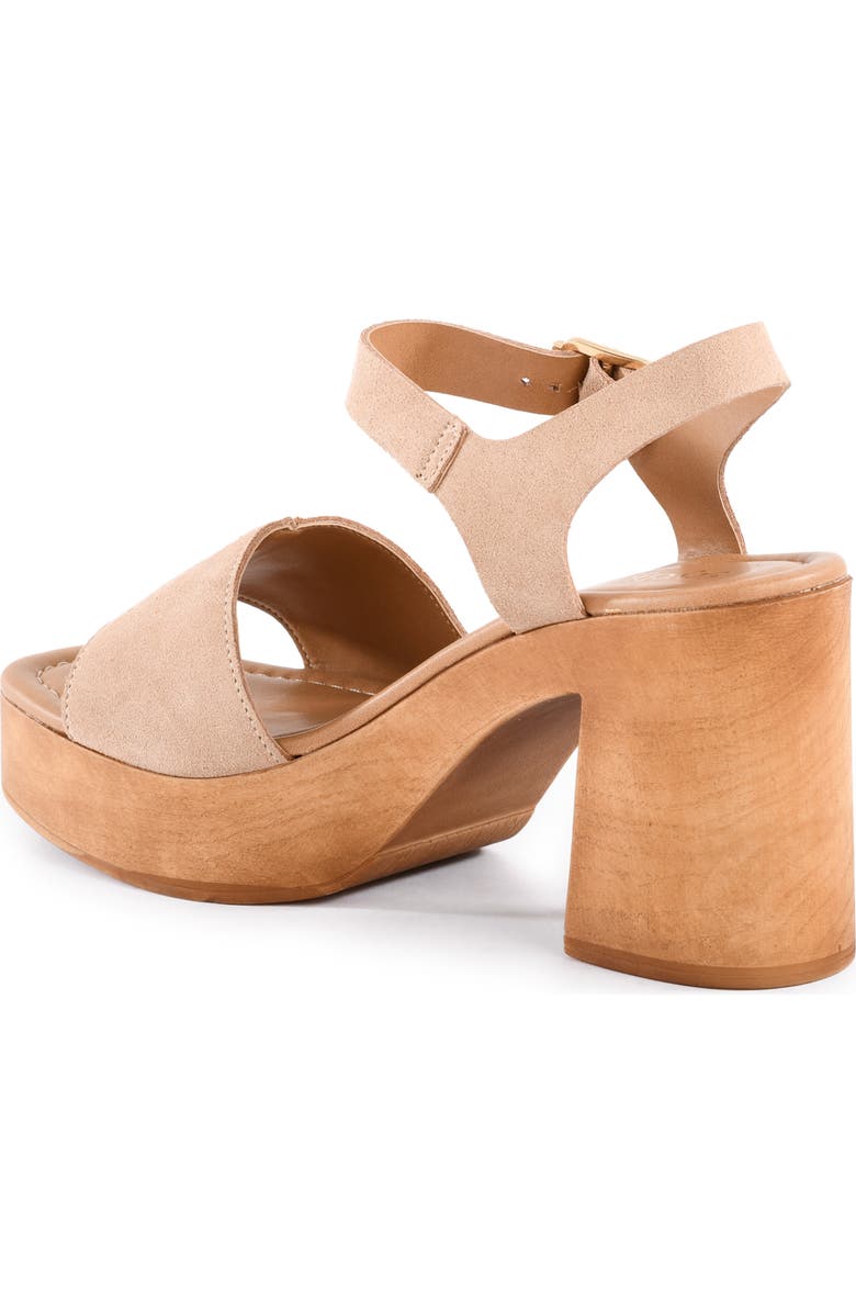 Seychelles City Scape Platform Sandal, Alternate, color, Sand