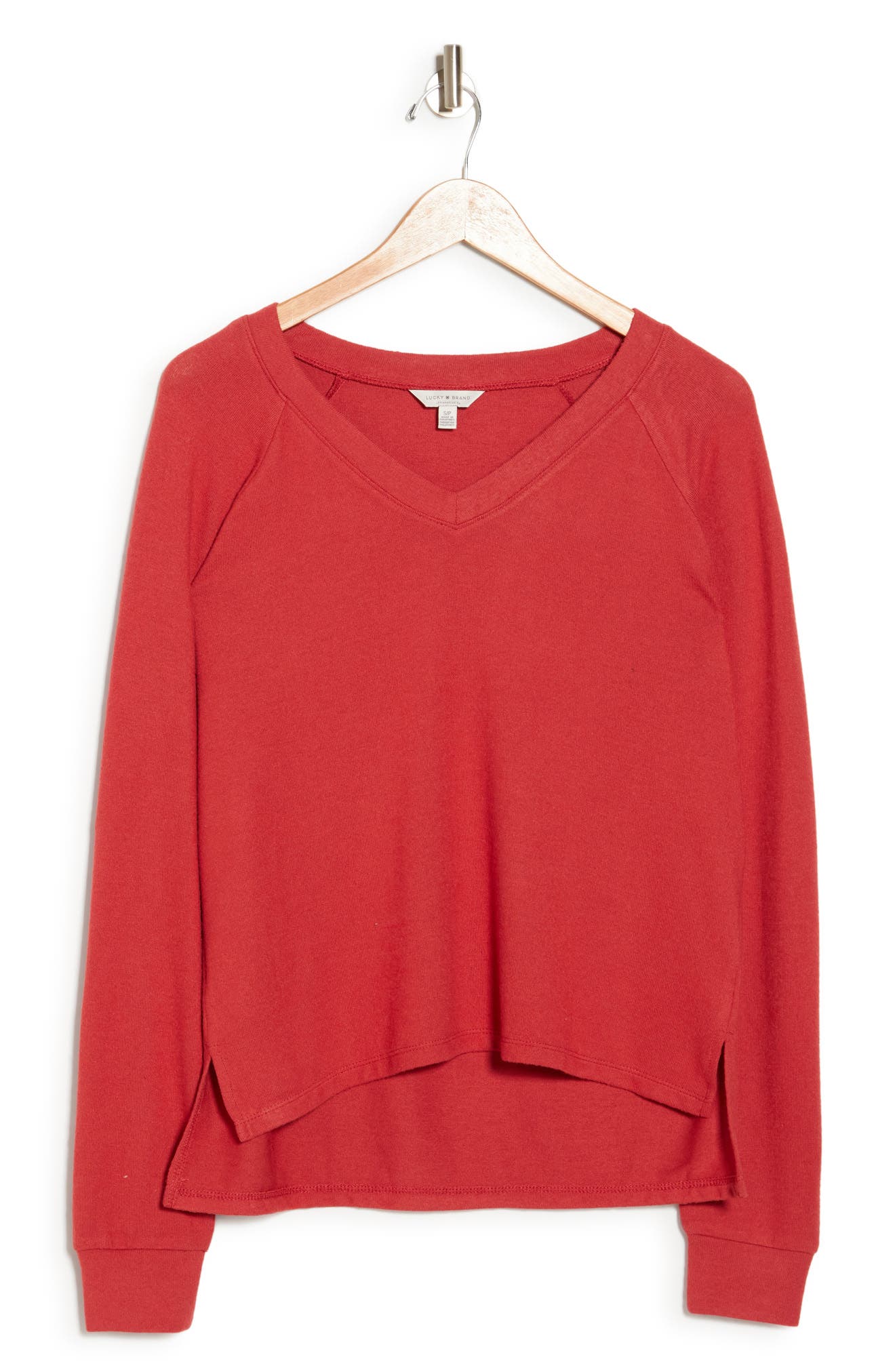 Lucky Brand V-Neck High-Low Pullover (Women) | Nordstromrack