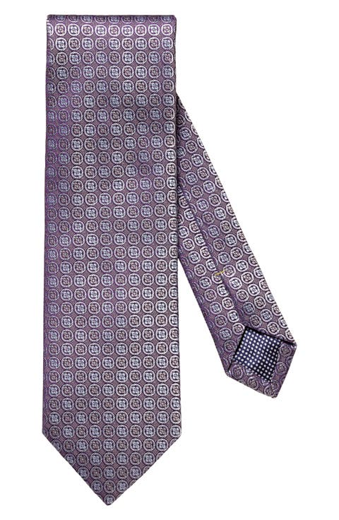 Neat Medallion Silk Tie