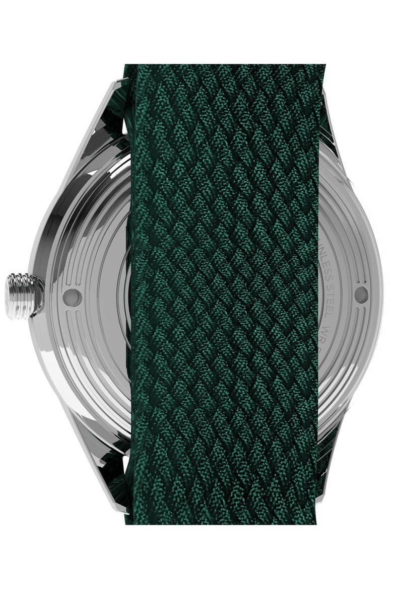 Marlin® Jet Automatic Fabric Strap Watch, 38mm, Alternate, color, GREEN