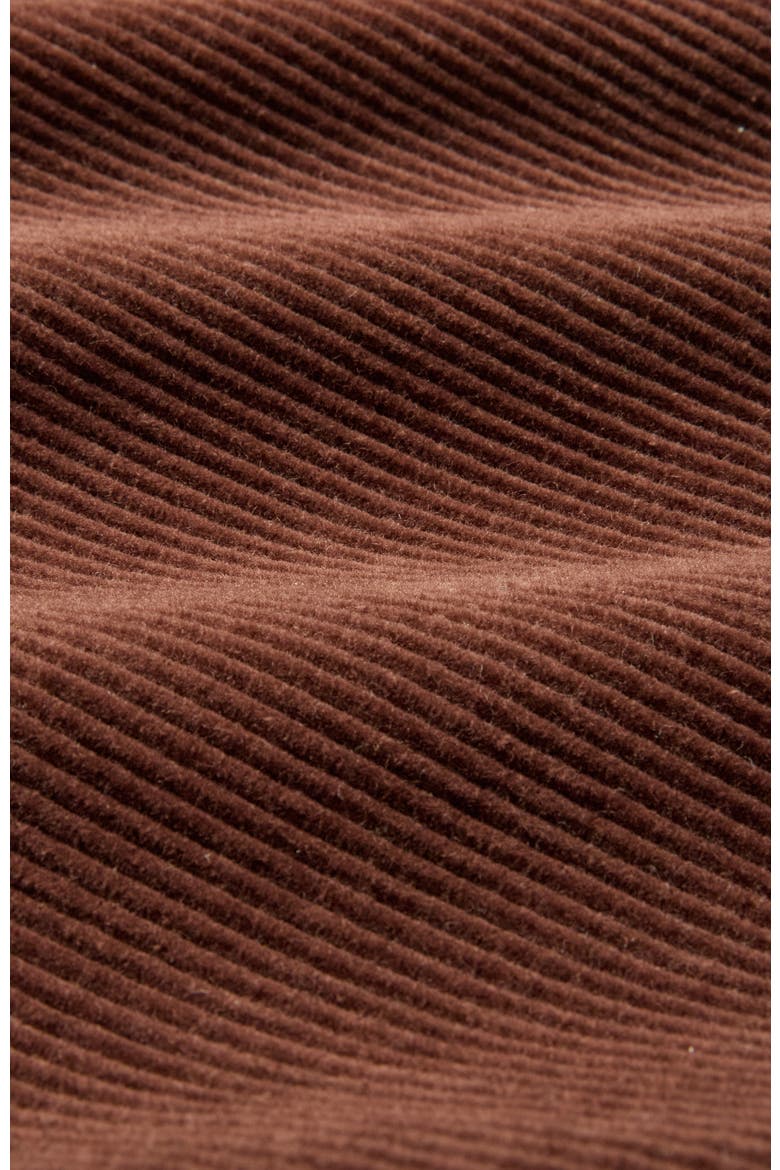 Utility Cord Midi Skirt, Alternate, color, Chocolate