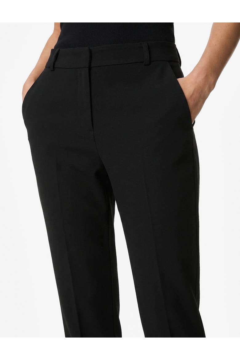 Slim Fit Tailored Trousers With Pockets, Alternate, color, BLACK