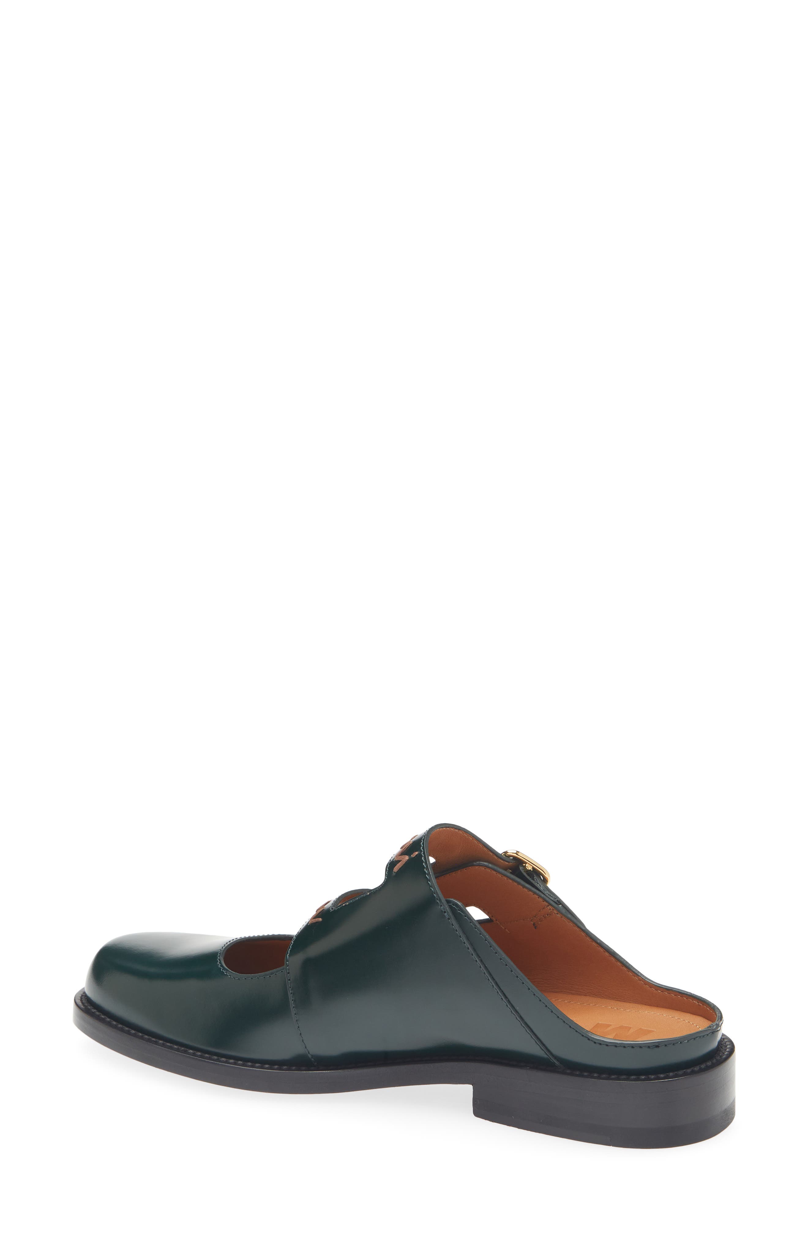 Marni Sabot Double Buckle Mule, Alternate, color, Green